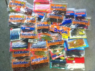 345 Assortment Plastic Worms Lizards Fishing Lure Taclkle Soft