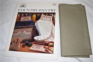 Country Pantry Cross Stitch Jean Farish Aida Cloth