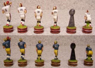 Chess Set Pieces Sports Football Players