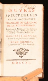 1740 4VOL Oeuvres Spirituelles de Francois de Salignac Spiritual Works