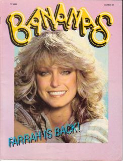 Bananas Farrah Fawcett Cover Extremely Rare No 24 1978 Scholastic