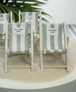 Wedding Favor 40 Mini Folding Beach Chairs + 40 Personalized Towel