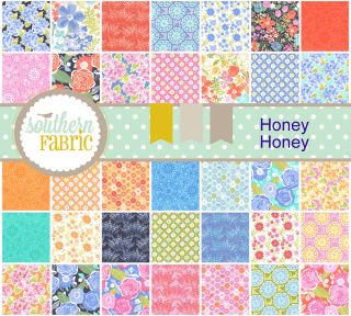 Honey Honey Jelly Roll 27140JR Moda by Kate Spain 40 2 5 Quilt Fabric