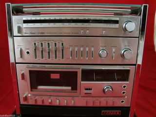 Fisher Mini Rack Audio System Tuner Amplifier TA M200 Cassette Deck CR