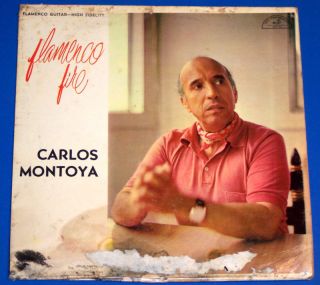 Carlos Montoya Flamenco Fire Latin Jazz Guitar 50s LP