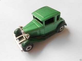 Matchbox Superfast Model A Ford Coupe Green Old Toy Car