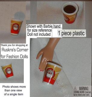 Barbie Doll Food McDonalds Cup of Coffee Basics Accessy