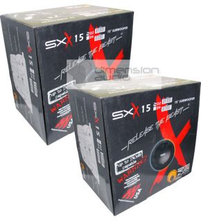 re Audio® SXX15 D2 15 Woofer Car Subwoofer SX15 Pair