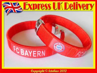FC BAYERN MUNICH Football Soccer Bracelet / Wristband / Bangle