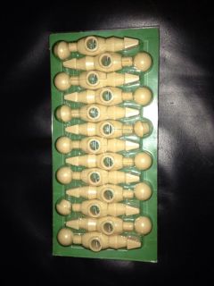 13 Ivory Foosball Soccer Table Man Replacement Parts
