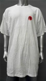 Foot Locker Mens Tall Cotton Basic T Shirt Sz 2XLT White Short Sleeve