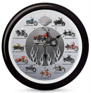 Licensed Mark Feldstein Harley Davidson Motorcycles Sound Clock HD1311