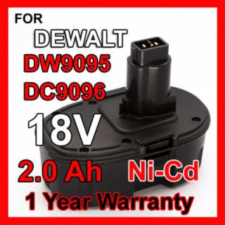 Dewalt 18V 2 0A 18volt Battery for Dewalt DC9096 DE9095 DW9096 DW9095