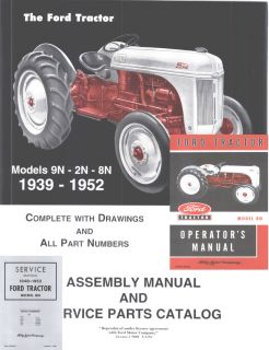 Ford 2N 8N 9N Tractor Parts Assembley Manual CD 3 in 1 Bonus CD