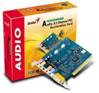 Sound Maker Audio 5 1CHANNEL PCI Card Genius New Stock