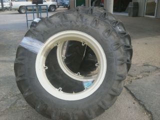 Two Ford 4000 Tractor 14 9x28 14 9 28 8 Ply Tires w 6 Loop Wheels