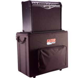 Deluxe Hard Electric Guitar Amp Combo Case w Wheels