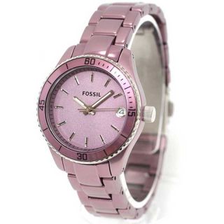 Fossil ES2903 Womens Stella Mini Purple Aluminum Quartz Watch