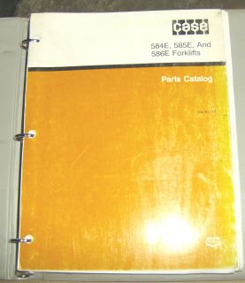 Case 584E 585E 586E Forklifts Parts Catalog Manual