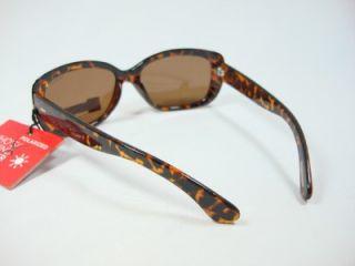 Foster Grant Polarized Brown Cheetah Sunglasses Election EG0810 New