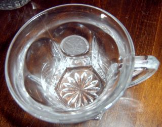 vintage coin glass punch cup