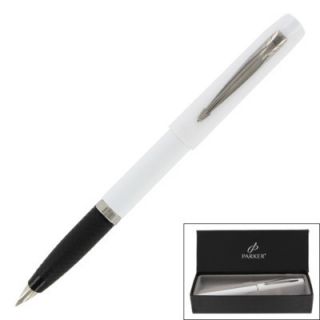 Parker Reflex Medium Point White Fountain Pen