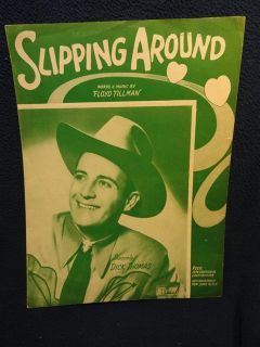 Slipping Around, Floyd Tillman/ New York Peer International  1949