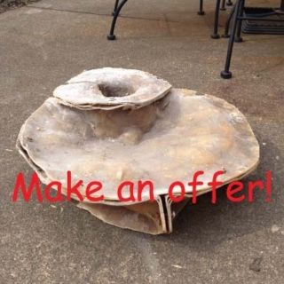 Fountain Bowl Mold Concrete Cement Fiberglass Latex No Tier or Spitter