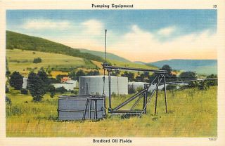 PA Bradford Pennsylvania Oil Fields Pumping Equipment Tichnor No 72327