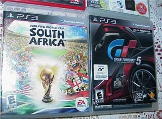 Lot of 4 PS3 Used Games Gran Turismo 5 FIFA Soccer 11 Mafia 11 More