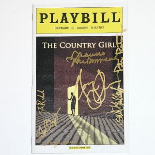 Bway Country Girl McDormand Cast Sign Opening Playbill