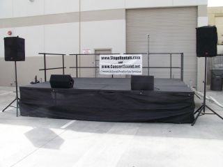 Trailer Stage 16x12 Portable Stage System Staging Stages Concert Event