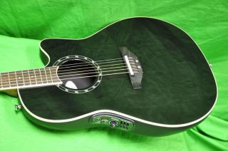  1861AX Balladeer Black Acoustic Electric Guitar Foam Core Case