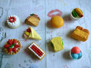 NEW Food/Desserts Miniature Rubber Fridge Magnets