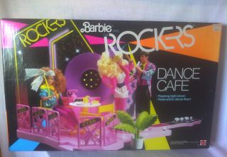 Vintage 1986 Barbie and The Rockers Dance Cafe Playset for Doll New