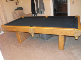 Used 8 ft Slate Wooden Pool Table Billiard Table