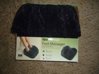 Spa Massage   Foot Massager with comfort fabric   Black Print