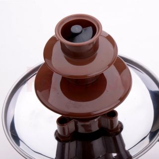  Steel 3 tier Tower Chocolate Fountain Fondue for Party Wedding C