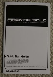 Audio Firewire Solo Mobile Audio Interface