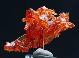 RARE Orange Zincite Crystal Mineral Specimen Poland NR