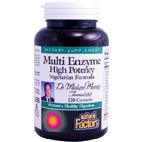 Natural Factors Multi Enzyme High Potency VEG 120 Caps