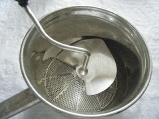 Foley Food Mill Masher Strainer 2 Quart Metal w Paddle Handle MPLS MN