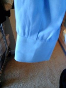 John w  JWN Light Blue Dress Shirt Size 17 36