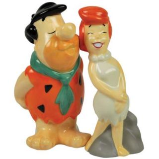 The Flintstones Fred Kissing Wilma Ceramic Salt and Pepper Shakers Set