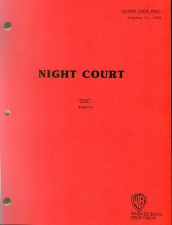 NIGHT COURT set of 17 scripts   Harry Anderson Markie Post John