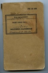  Soldiers Handbook Field Manual Frederick Tische Ashtabula Ohio
