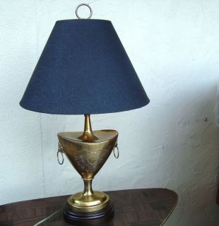 Vintage Frederick Cooper Trophy Lamp Brass Urn Lamp Hollywood