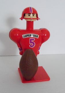 Vintage Super Jock Football Kicking Toy with Football Schaper 1975