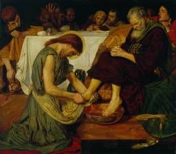 jesus washing peter s feet by ford madox brown