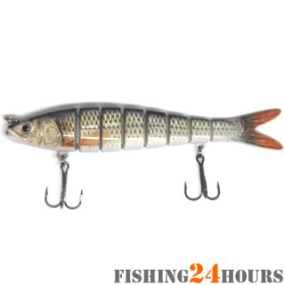 Multi Section Fishing Lure Crank Swimbait Bass Shad Dace 5 5 1oz 8